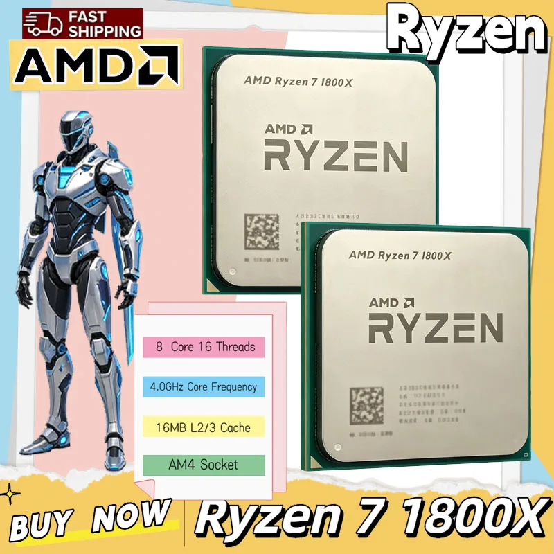 Amd Cpu Ryzen 7 - Procesor AMD Ryzen 7 1800X 3.60GHz--4.0GHz
