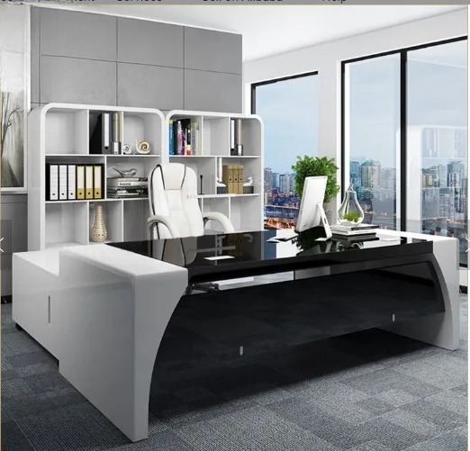 Office Tech Design - Nowoczesne biurko komputerowe dla dyrektora generalnego,