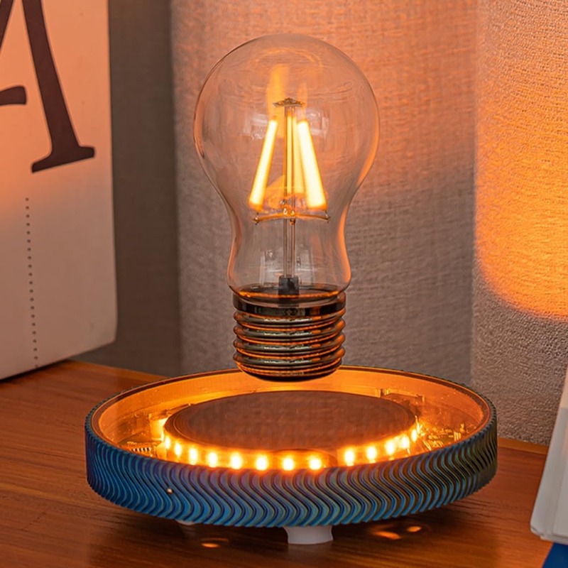 Office Tech Decor - Lampa biurkowa LED bezprzewodowa, lewitująca, unosząca