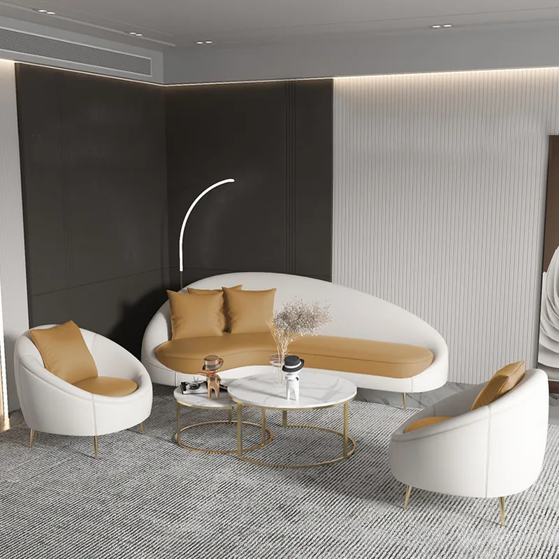 Office Tech Chair - Nordycka sofa z tkaniny, materiałowa sofa