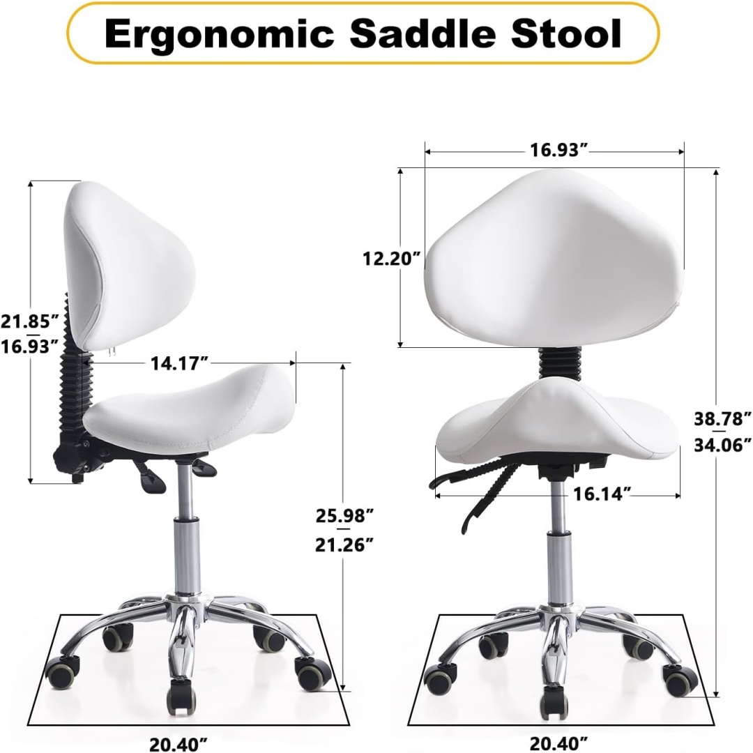 Krzesło stołkowe na kółkach z  – Office Tech Chair recenzja i cena