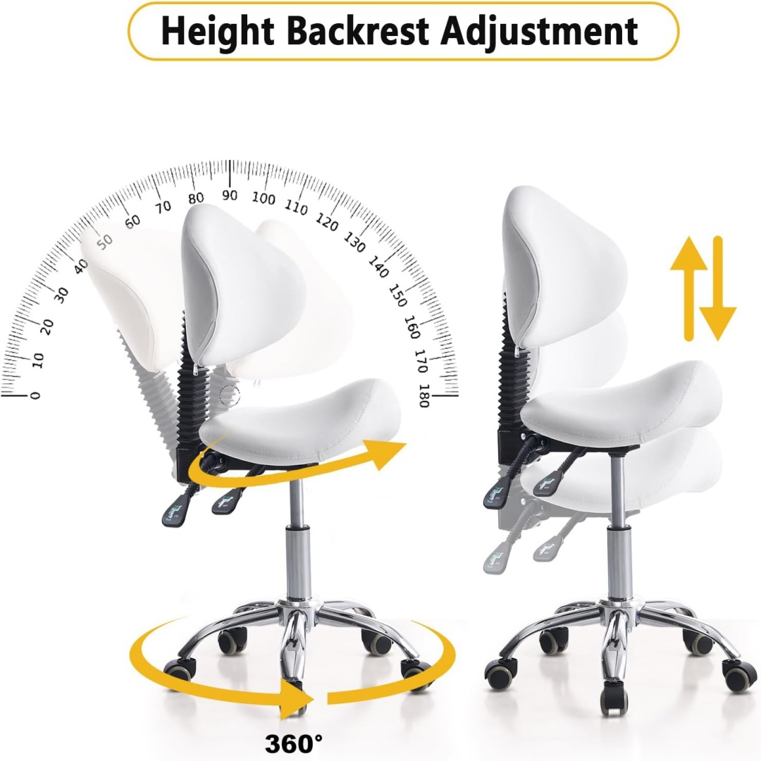 Krzesło stołkowe na kółkach z  – Office Tech Chair recenzja i cena