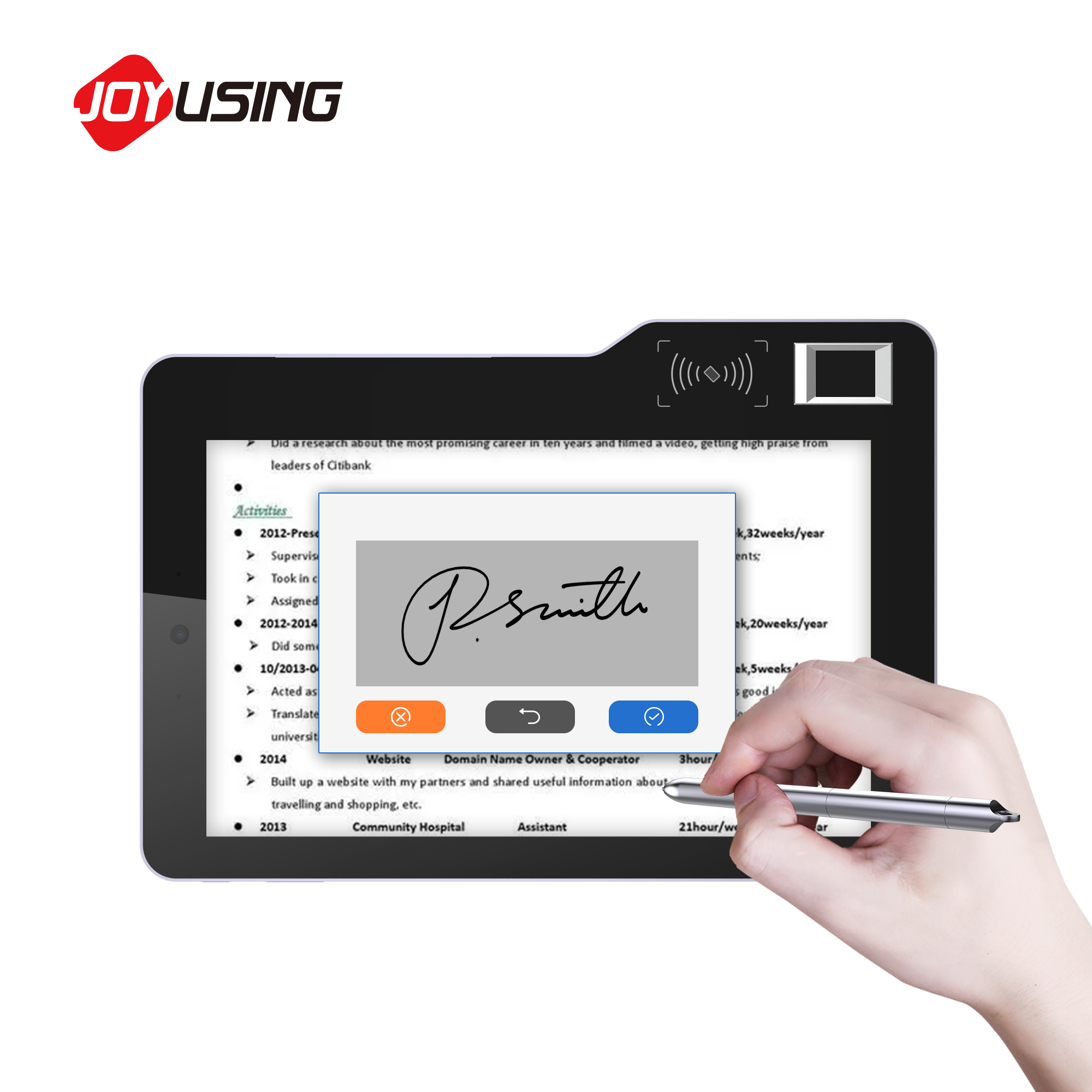 Mobilny biometryczny tablet An – Digital Signature Pad recenzja i cena