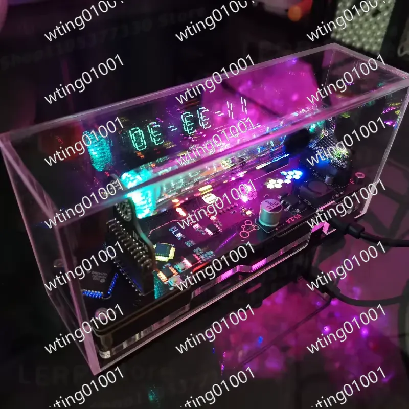 Zegar cyfrowy w stylu Nixie IV – Tech Office Vibe recenzja i cena